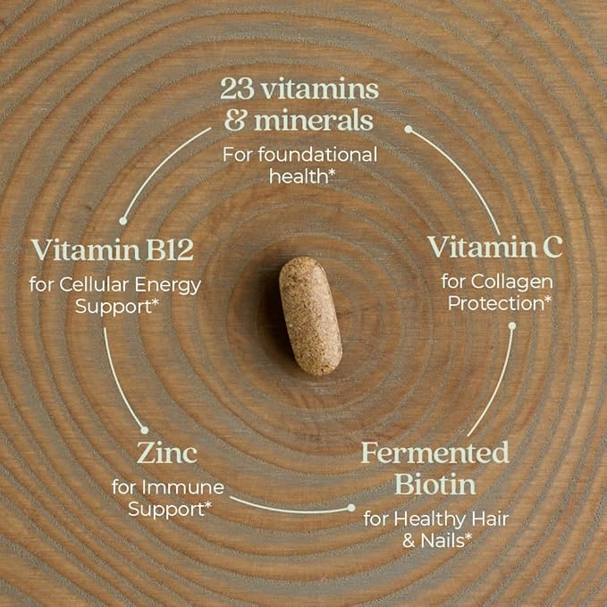 New Chapter Women’s Multivitamin Iron B6 B12 Biotin for Hair Growth D3 VIT C Zinc for Immune &amp Stress Support Gentle on an Empty Stomach One Daily Non-GMO Gluten-Free 18+ 48 Tablets