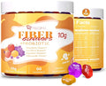 10G Fiber Gummies for Adults - Support Digestive Health - Fiber Supplement with 30 Billion CFU Probiotics Blend ACV Vitamin C Inulin - No Sugar Added - Fruit Flavored - 180 Count