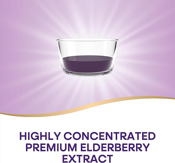 Nature's Way Sambucus Immune Elderberry Syrup Elderberry extract Vitamin C and Zinc with Propolis &amp Echinacea for Immune Support* with Superfood Antioxidants(1) 8 Fl Oz (Packaging May Vary)