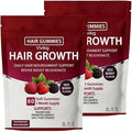 Lumin Hair Growth Gummies – Daily Hair Nourishment with Biotin Collagen &amp Botanical Extracts – Supports Thicker Stronger &amp Healthier-Looking Hair – Mixed Berry Flavor 60 Gummies (2)