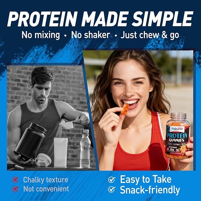 Whey Protein Gummies for Women Men 12g High Protein Supplements with Collagen &amp BCAA for Muscle &amp Energy Recovery Sugar-Free &amp Low Calorie Snacks Orange 120 Chews