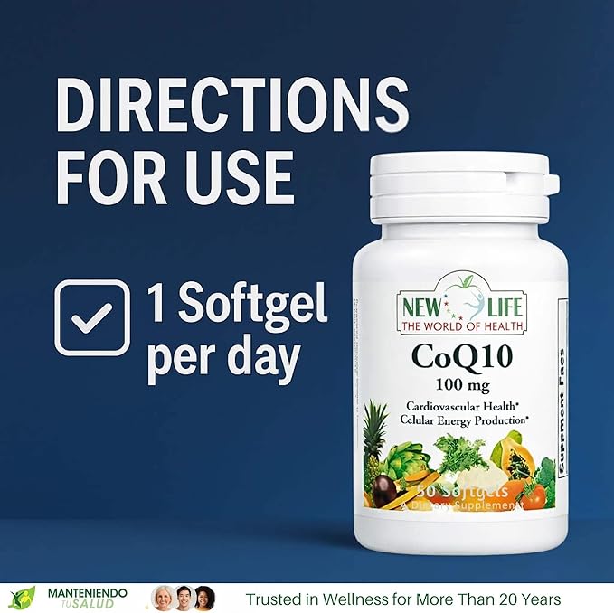 New Life Coenzyme Q10 Cardiovascular Health 30 Veg Capsules
