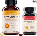 NatureWise Vitamin D3 2000iu 360 Count and Vitamin B12 1000mcg 150 Softgels for Energy Immune Support and Healthy Muscle Function