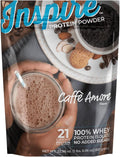 Bariatric Eating Inspire Cafe Amore Mocha Sugar-Free 21g Whey Protein Isolate Powder (20 Servings)