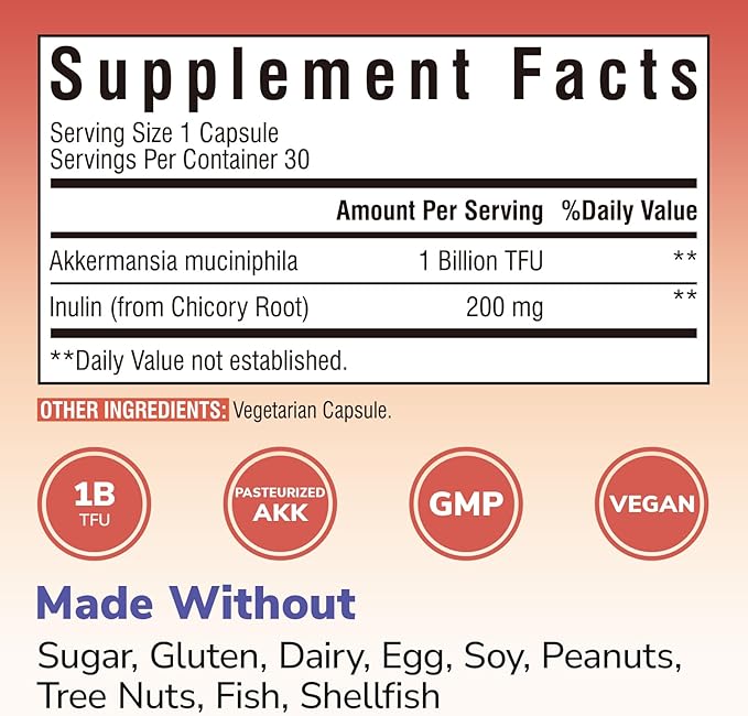 Akkermansia Muciniphila Probiotic 1 Billion TFU 30 Capsules &amp Vitamin B12 Sublingual 5000 mcg 90 Fast Dissolve Mini Tablets No Sugar
