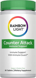 Rainbow Light Counter Attack Immune Support Booster Supplement for Adults | 90 Tablets | with Vitamin C Zinc Immune Guard &amp More