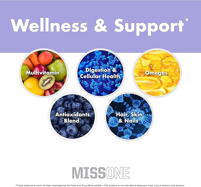 NutraOne MissOne Daily Vitamin Packs for Women Women’s Daily Vitamins and Supplements Regimen (30 Day Supply)