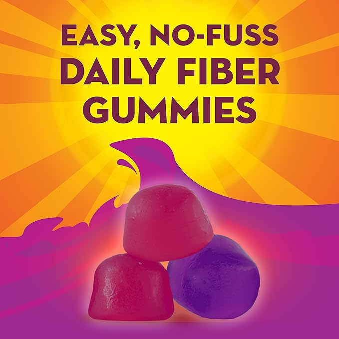 Metamucil Kids Fiber Gummies No Sugar Added 5g Prebiotic Plant-Based Fiber Supplement Blend Mixed Berry Flavored 120ct Gummies (Pack of 2)