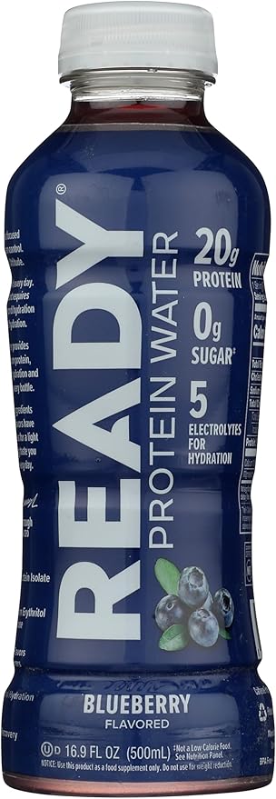 Protein Water Blueberry Blue 16.9 Fluid Ounce