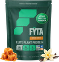 FYTA - Vanilla Protein Powder Plant Based with Better Taste &amp Texture Than Whey Protein - Non-GMO &amp Dairy Free Protein Powder Vegan for Women &amp Men - Caramel Vanilla 630g