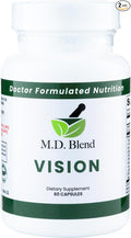 Vision Expertly Formulated Lutein and Zeaxanthin Supplements for Eye Health AREDS2 Preservision Support Astaxanthin Zinc Thiamine Eye Vitamins A &amp C - 60 Capsules (Pack of 2)