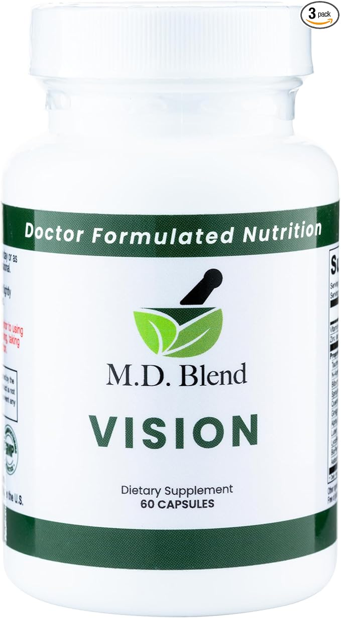 Vision Expertly Formulated Lutein and Zeaxanthin Supplements for Eye Health AREDS2 Preservision Support Astaxanthin Zinc Thiamine Eye Vitamins A &amp C - 90 Capsules (Pack of 3)