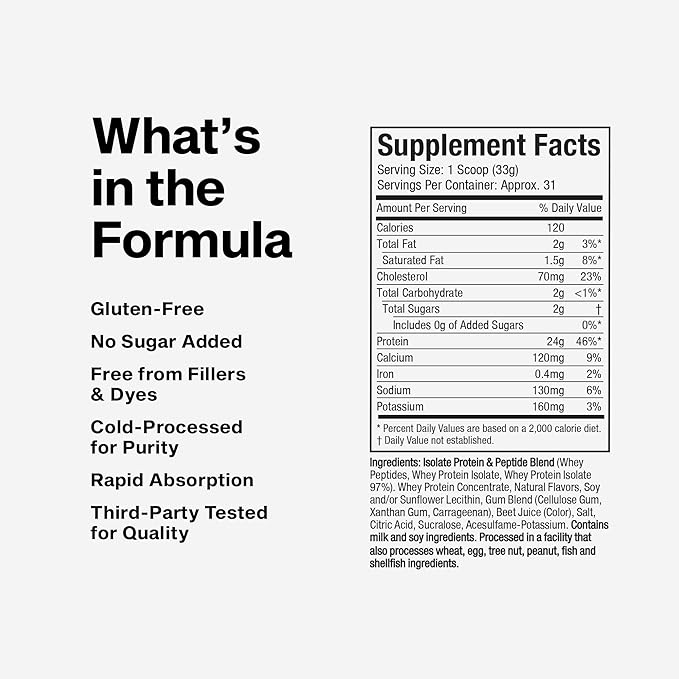 MuscleTech Whey Protein Powder Nitro-Tech Whey Gold Protein Powder Isolate Smoothie Mix for Women &amp Men Strawberry  2 lbs (28 Serv) Packaging May Vary