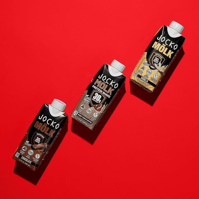 Jocko-Fuel Protein Shake Sweet Cream Coffee Flavor 2 box 30g High Protein Keto Friendly Ready to Drink Shake for Breakfast Post Workout Recovery Low Sugar Energy Drink (11 Fl Oz Vanilla)