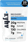 Recovery Plant Based Protein Powder Vanilla Flavor - 20g Complete Vegan Protein 0g Sugar 120 Calories Supports Muscle Recovery &amp Strength Dairy Free Gluten Free (1.75 lb)