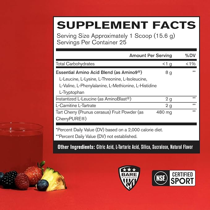 BARE PERFORMANCE NUTRITION BPN Strong Multi-Vitamin 30 Day Supply + Recover Post-Workout Muscle Recovery Drink Mix – Fruit Punch 25 Servings | Foundational Health + Post-Workout Recovery Bundle