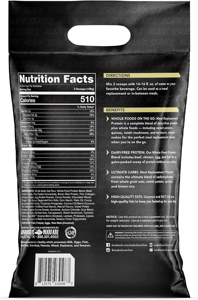 Meal Replacement Protein Whole Food Meal Replacement Protein Shake Chocolate 25 Servings