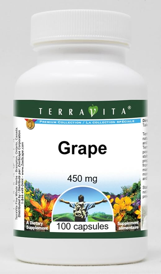Grape - 450 mg (100 Capsules ZIN: 520457)