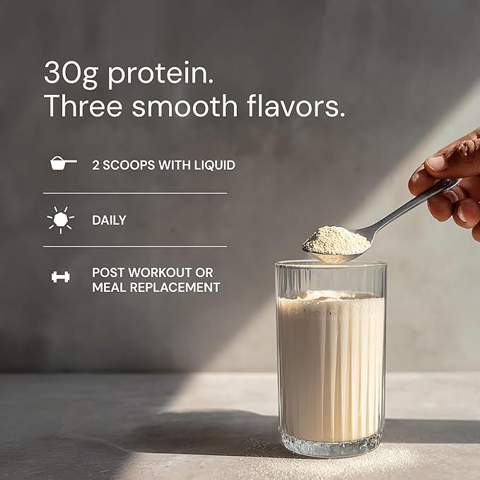 Blueprint Bryan Johnson Vegan Protein Meal Replacement – Plant Based Hemp Protein with 27g Protein Per Serving – Low Calorie Chai Flavored Protein for Women &amp Men – Dairy Free– 15 Servings
