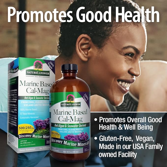 Nature's Answer Marine Based Calcium Magnesium Vanilla Cream 16-Ounce