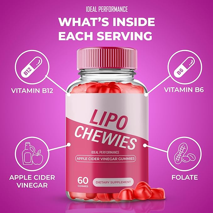 Lipo Chewies Brazillian Gummies Lipo Chewies Keto ACV Keto Supplement Gummies - Maximum Strength All Natural Support Formula Keto+ACV Advanced Formula LipoChewies Keto Gummy Reviews (2 Pack)