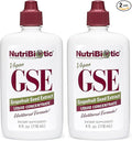 NutriBiotic – GSE 4 Oz Liquid | The Original Grapefruit Seed Extract Premium Concentrate with Bioflavonoids | Vegan Gluten Free Non-GMO (Pack of 2)
