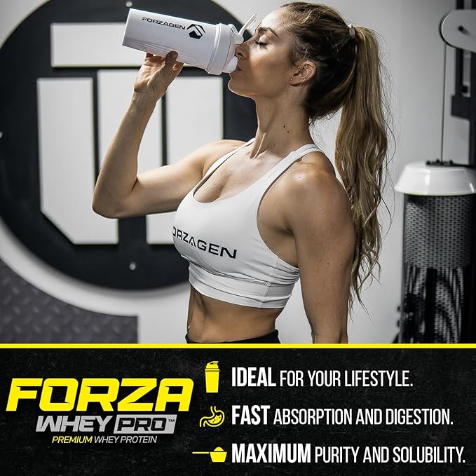 Forzagen Whey PRO Low Carb Protein Powder | 24g of Protein per Serving No Added Sugar Gluten Free Premium Whey for Shakes &amp Mixes for Men &amp Women BCAA | Vanilla 5 lbs. (67 Servings)
