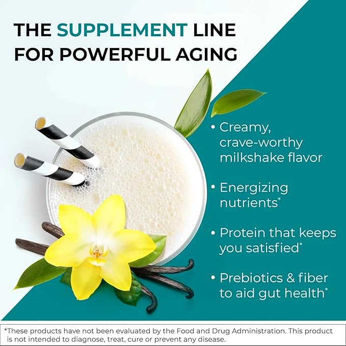 Reignite Wellness by JJ Virgin | Vanilla Plant-Based All-in-One Shake | New &amp Improved Formula Plant Protein Powder Vitamins Minerals Greens &amp Aminos | 20g of Plant Protein | 30 Servings