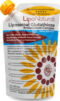 Lipo Naturals Liposomal Glutathione Complex Liquid (30 Doses) - Natural Formula Immunity + Liver Health + Anti-Aging Support with Vitamin C - Vegan China-Free (15oz / 443ml)