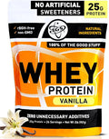TGS Nutrition Vanilla Whey Protein Powder 2lb - No Artificial Sweeteners Natural Ingredients Undenatured No Stevia Non GMO - 25g Protein for Women &amp Men Shakes Smoothies - Aids Muscle Gain