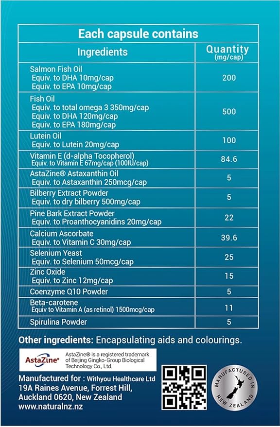 Premium Salmon rTG Omega3 1-A-Day 60 Softgels (3)