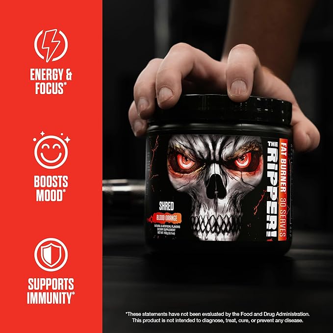 JNX SPORTS The Ripper! Fat Burner Pre Workout for Men &amp Women – Thermogenic Fat Burning Powder &amp Appetite Suppressant Boost Energy &amp Endurance – Watermelon Candy 30 Servings
