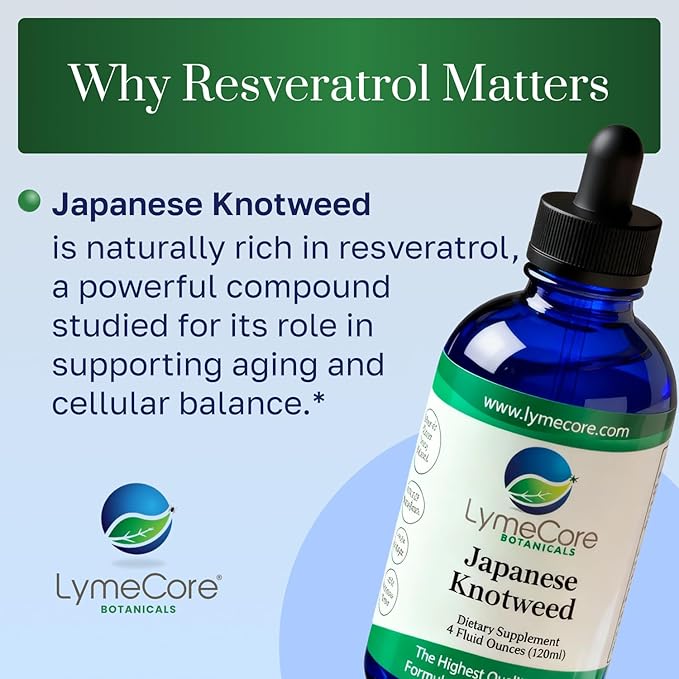 LymeCore Japanese Knotweed Supplement | Immune Health &amp Balanced System Response | 4 fl. oz.