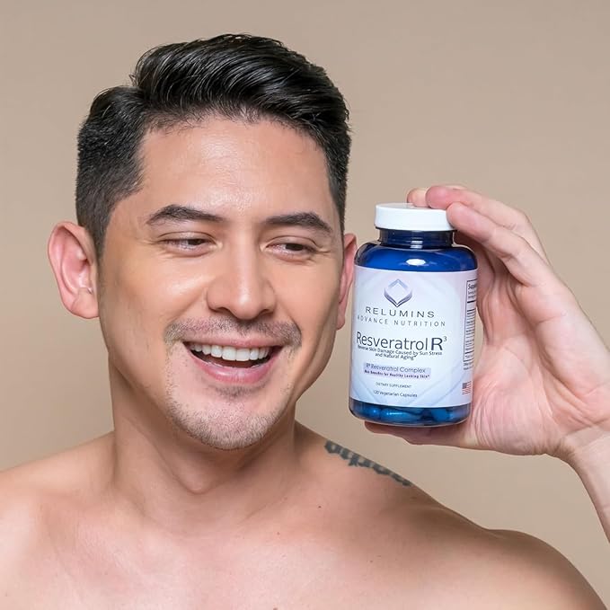 Relumins Advanced White Bundle – L-Glutathione 800mg with Vitamin C (60 Capsules) + R3 Resveratrol Complex (120 Capsules) – Supplement for Skin Clarity and Wellness Support