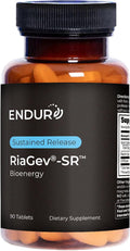 ENDUR-RIAGEV - Ribose + B3 - SR (Sustained Release) 600 mg - Riboside (NR) - NAD+ Booster Niacinamide &amp Ribose for Cellular Energy &amp Healthy Aging Support - Optimal 5–7 HR Absorption - 90 Tab