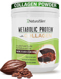 Metabolic Protein Powder with Collagen Chocolate whey protein powder shake Hydrolyzed Collagen with L-Glutamine for Digestion Skin Joints &amp Muscle Low Carb Meal Replacement 17.06 oz