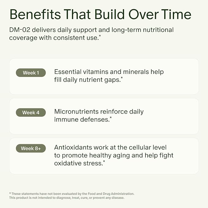 Seed DM-02 Daily Multivitamin &amp AM-02 Energy + Focus Bundle - Multivitamin and Nootropic Supplement for Women and Men - Vegan - 30-Day Supply