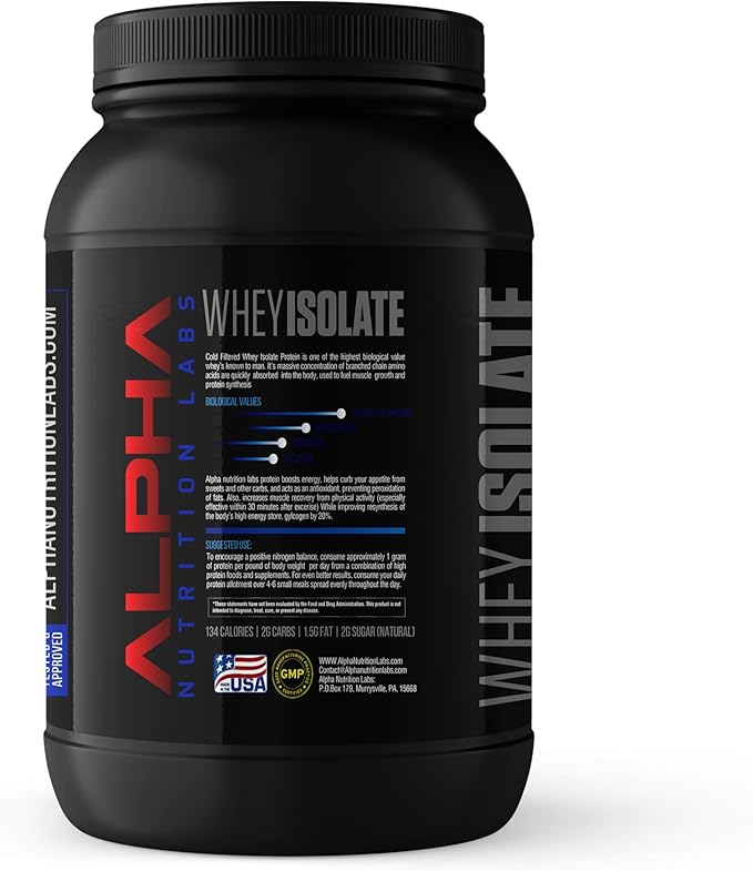 Whey Isolate Protein Powder - Banana Flavor 28G of Protein Protein Source Low Carb Classic Specialty