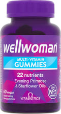 Wellwoman Multivitamin Gummies - Once a Day Essential Vitamin for Women | Energy Immune and General Health | Vegan Formula with Evening Primrose Vitamin B6 B12 and More