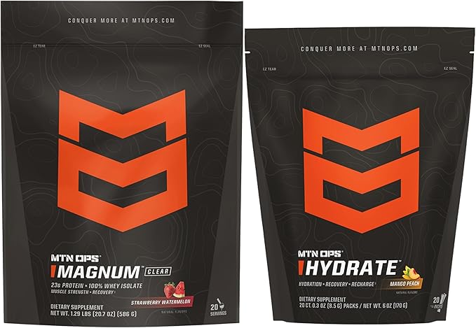 MTN OPS Magnum Clear Strawberry Watermelon &amp Hydrate Mango Peach Bundle