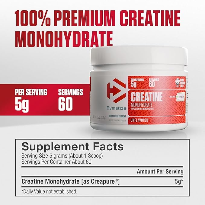 Bundle of Dymatize Performance Protein Shake Fruity Pebbles (12 pack) + 100% Creatine Monohydrate with Creapure (60 Servings)