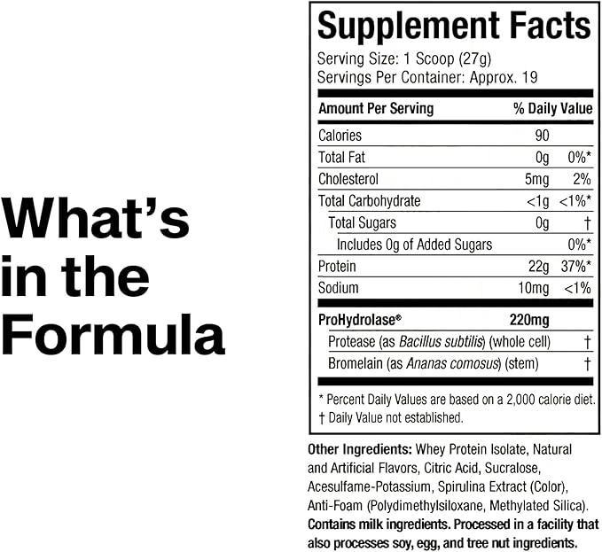 MuscleTech Whey Protein Powder Clear Whey Protein Isolate Whey Isolate Protein Powder for Women &amp Men Clear Protein Drink 22g of Protein 90 Calories Lemon Berry Blizzard 1.1lb(19 Servings)