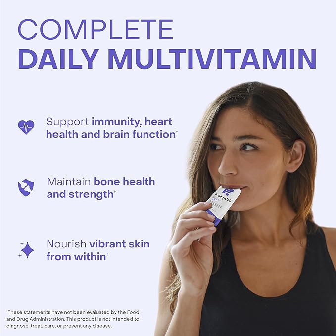 Healthycell Immune Super Boost Supplement + Bioactive Multivitamin for Women &amp Men Bundle