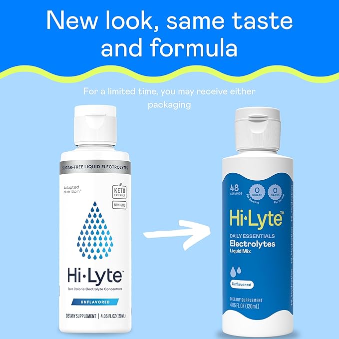 Hi-Lyte Sugar Free Electrolytes for Rapid Hydration Fasting and Immune Support (3 Bottles 144 Servings) | NO Calories | 20%+ More Potassium Magnesium &amp Zinc
