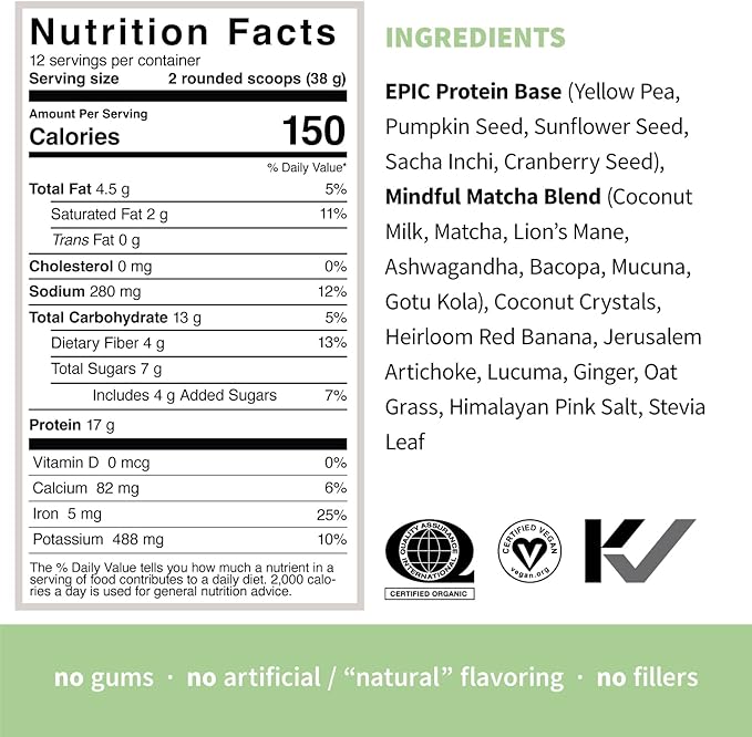 Sprout Living Epic Protein Pro Collagen Mindful Matcha Real Sport and Complete Coffee 12 Servings
