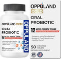 Oral Probiotic with 12 Probiotic Strains BLIS K12 M18 B. lactis &amp L. Reuteri - Dental Care - Fresh Breath &amp Gum Health - Easy to Take for Adults &amp Kids - Scentless - 50 Chewable Tablets