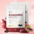 10 in 1 Astaxanthin Supplements 24mg 8 Month Supply Astaxantina Antioxidant from Haematococcus Pluvialis Contains Lycopene Grape Seed Vitamin E &amp More Supports Eye Joints Skin Health 2 Ba