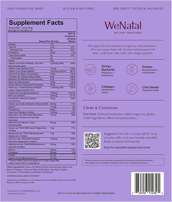 WeNatal Prenatal Protein+ Together