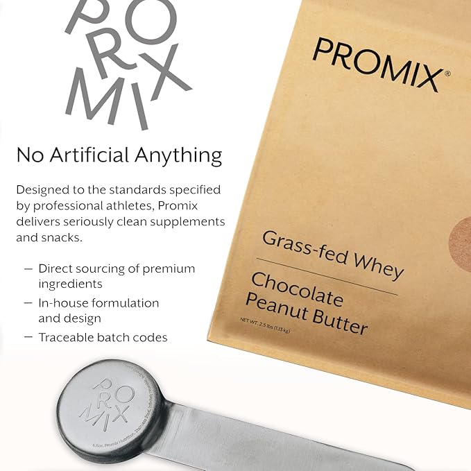 ProMix Nutrition Undenatured Grass-Fed Whey Protein Powder 5 lb Chocolate Peanut Butter 80 Ounce (Pack of 1)