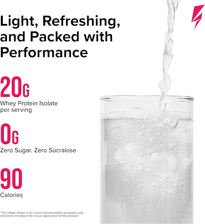 Inno Clear Whey Protein Powder - 20g Ultra-Filtered Clear Protein Powder Refreshing Taste &amp Texture Low Calorie Zero Sugar - for Training Workout Recovery &amp Daily Fitness (Strawberry Lemon